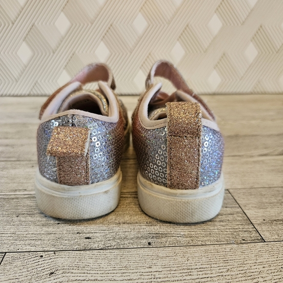 Skechers Twinkle Toes Twinkle Sparks Sequin Flash Toddler Pink Sparkle Size 9 - Picture 6 of 11